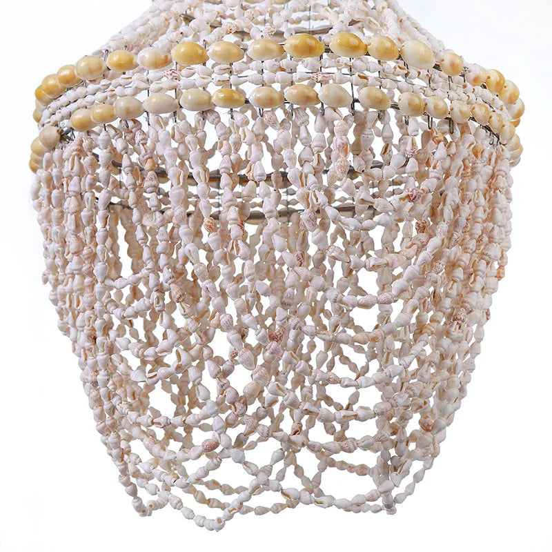 Natural shell wind chimes handicrafts outdoor living decoration indoor ornament nordic hanging windchimes creative birthday gift