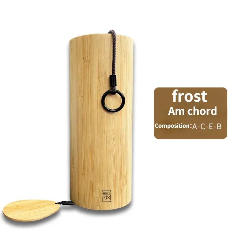 Home Bamboo Wind Chimes Windchime Windbell for Outdoor Garden Decoration Zen Meditation Relaxation Chord Hanging Wind Chimes