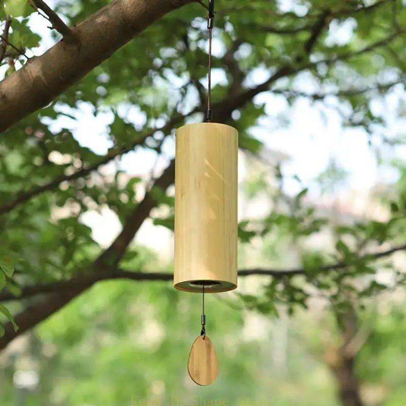U1JC Windbell Bamboo Wind Bamboo Chord Musical Windchime Outdoor Garden Patio Home Decoration Meditation Bells