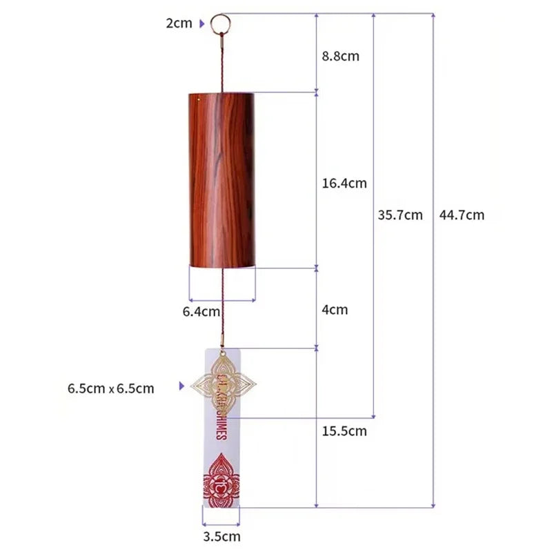 Meditation Chord Wind Chime Handmade Bamboo Sound Healing Chimes Professional Yoga Relaxing Wind Chime Home Decoration Bells