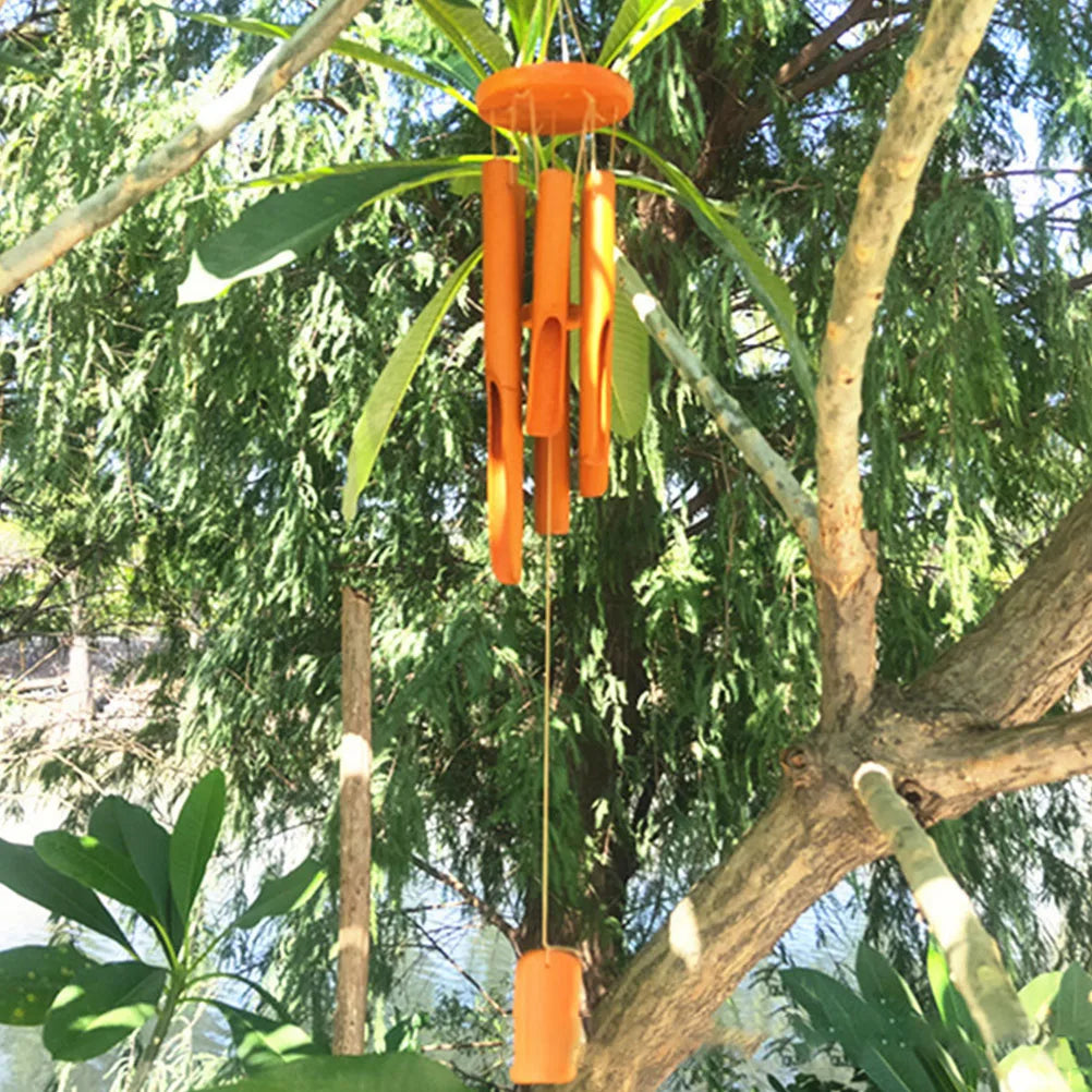 Bamboo Wind Chimes 75cm Windbell Chimes Craft For Outdoor Garden Patio Home Decoration Zen Meditation Vintage Chord Blacony Yard
