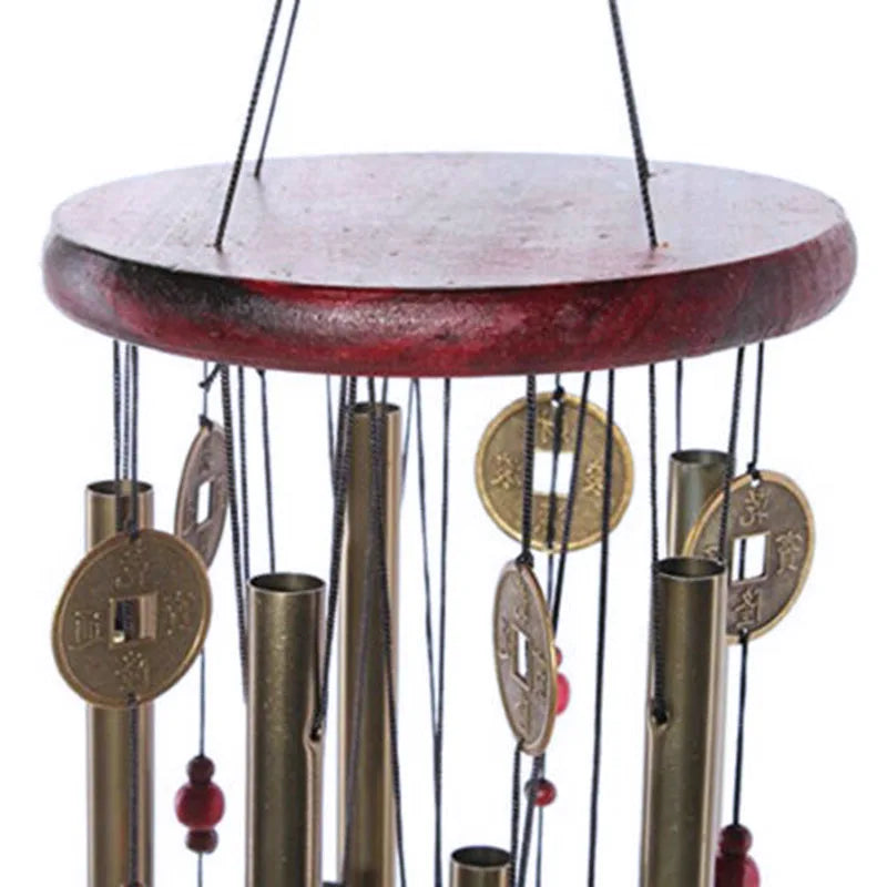 Wind Chimes Guardian Metal Aluminum Tubes Bell Wind Chime Creative Hollow Home Garden Wall Hanging Decoration Handmade Gift