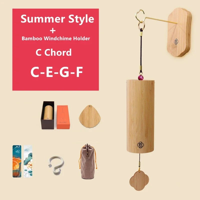 Hot Selling Bamboo Chord WindChimes Handmade Wooden Music Chimes Boho Wind Chime Outdoor Home Garden Decoration Windbell