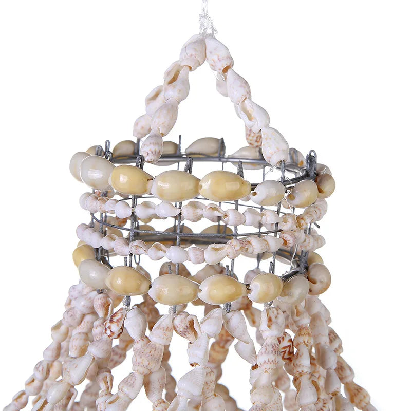 Natural shell wind chimes handicrafts outdoor living decoration indoor ornament nordic hanging windchimes creative birthday gift